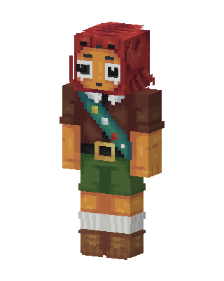Red Haired Scout skin, 3D preview