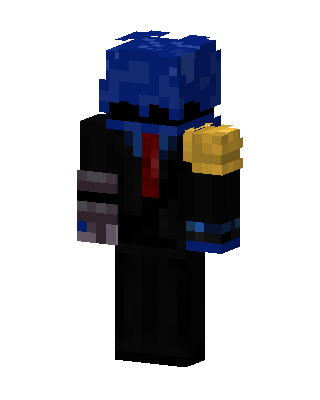 Black Suit Boy skin, 3D preview