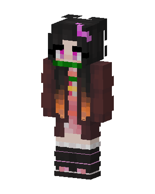 Nezuko Kamado skin, 3D preview