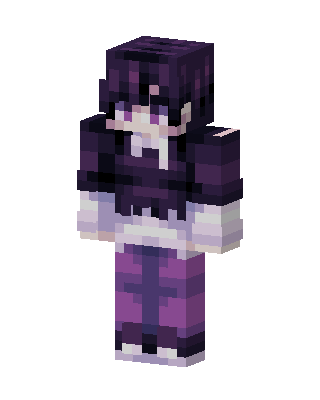 Purple Anime Girl Minecraft skin