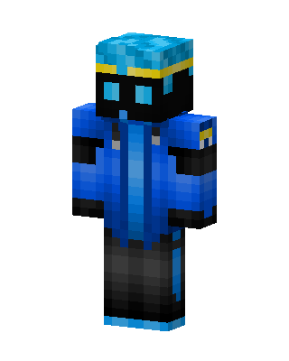 Blue Hoodie Ninja Minecraft skin
