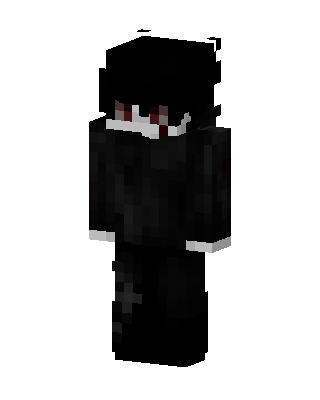 Black Ninja Boy skin, 3D preview