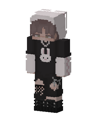Bunny Hoodie Boy skin, 3D preview