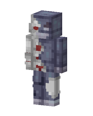 Half Cyborg skin, 3D preview