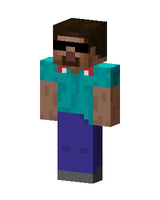 Cool Steve skin, 3D preview
