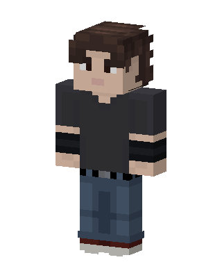Casual Hoodie Guy skin, 3D preview
