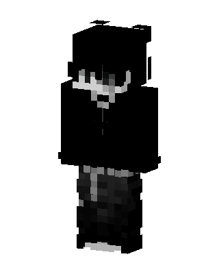 Monochrome Hoodie skin, 3D preview