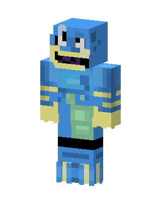 Blue Gator Minecraft skin