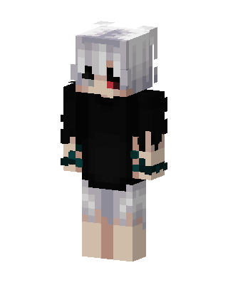 Snowy Hoodie Boy skin, 3D preview