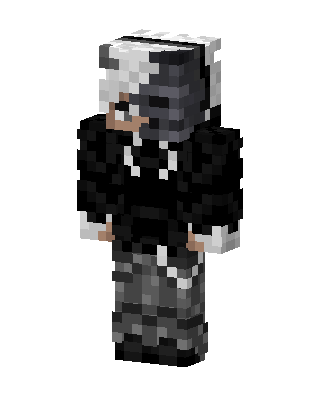 Monochrome Hoodie skin, 3D preview