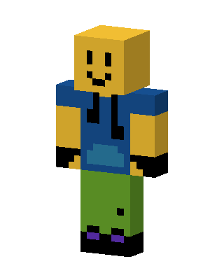 Roblox Noob skin, 3D preview