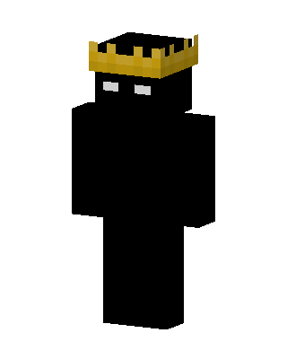 Crowned Enderman skin, 3D preview