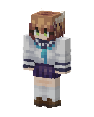 Sailor Uniform Girl skin, 3D preview