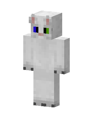 White Animal skin, 3D preview