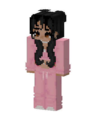 Pink Loungewear Girl skin, 3D preview