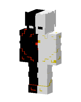 White Hero Boy skin, 3D preview