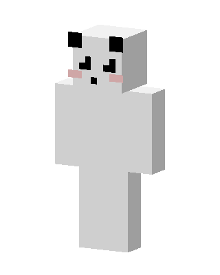 White Animal Girl Minecraft pastel skin