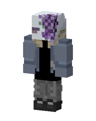 Grape Mask Hoodie skin, 3D preview