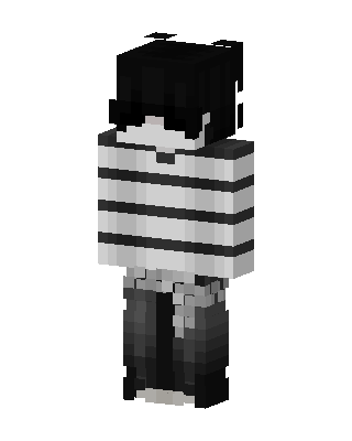 Black Player Boy skin, 3D preview