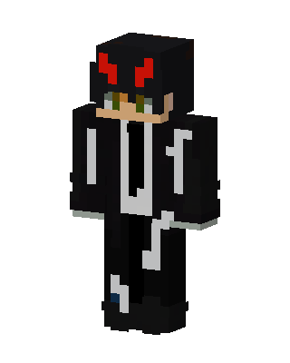 Black Villain Boy Minecraft goth skin