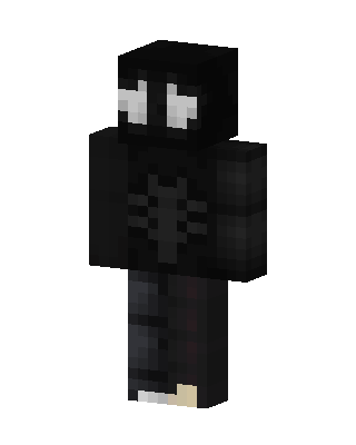 Black Suit Spider-Man skin, 3D preview