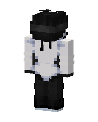 Monochrome Hoodie skin, 3D preview
