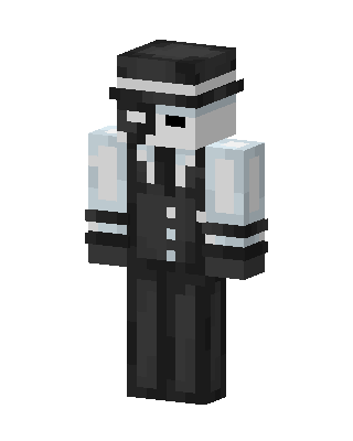 Black Player Boy skin, 3D preview