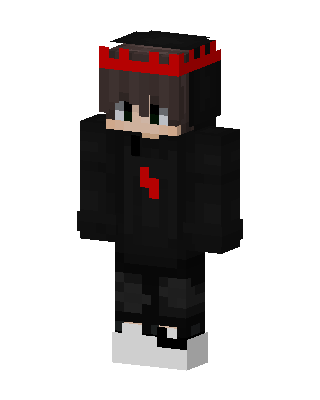 Red Crown Hoodie skin, 3D preview