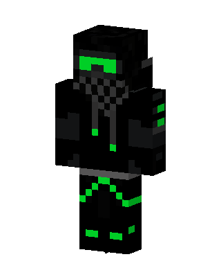 Black Villain Boy skin, 3D preview