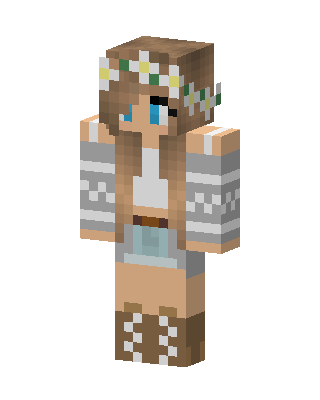 Daisy Crown Girl Minecraft skin