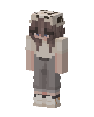 Cow Hat Hoodie skin, 3D preview