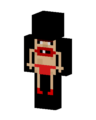 Red Mask Wrestler Minecraft skin