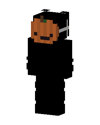Pumpkin Head skin, 3D preview