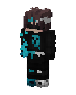 Cyan Shadow skin, 3D preview