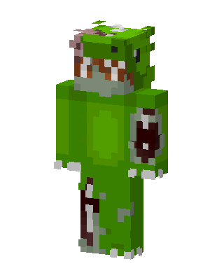Zombie Dino skin, 3D preview