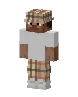 White Player Boy skin, 3D preview