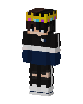 Crowned Streetwear Boy skin, 3D preview