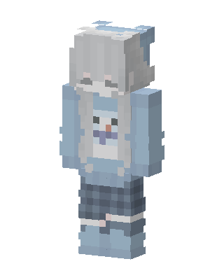 Snowman Hoodie Girl Minecraft skin