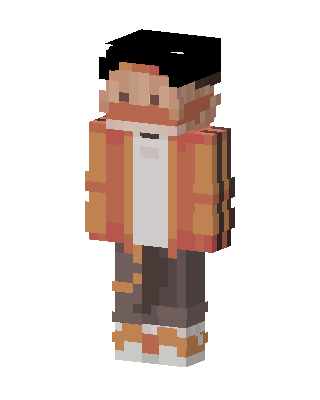 Orange Hoodie Kid Minecraft skin