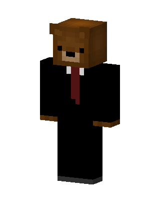 Bear In Suit Minecraft skin