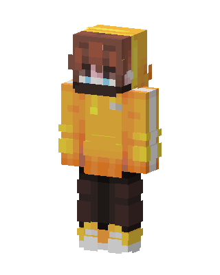 Orange Hoodie Kid Minecraft skin