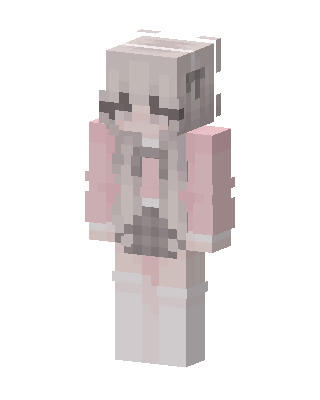 Pink Bunny Girl skin, 3D preview