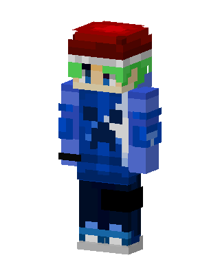 Blue Player Boy skin, 3D preview