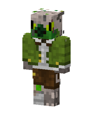 Mossy Creeper Hood Minecraft skin