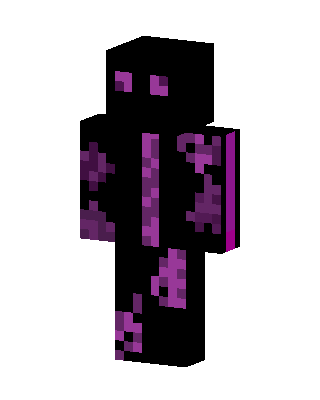 Black Villain Minecraft Enderman skin