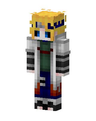 White Anime skin, 3D preview