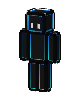 Neon Shadow skin, 3D preview