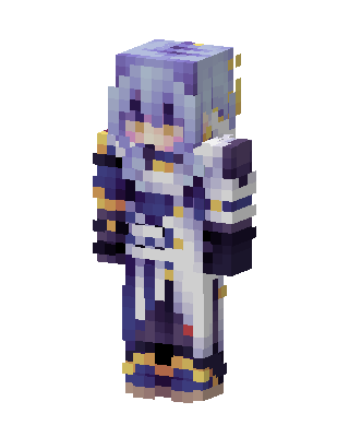 Purple Anime Girl Minecraft purple skin