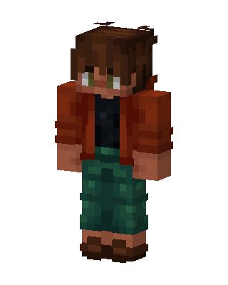 Brown Player Boy skin, 3D preview