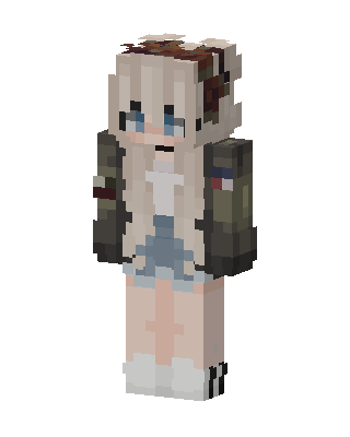 Army Jacket Girl Minecraft cute skin